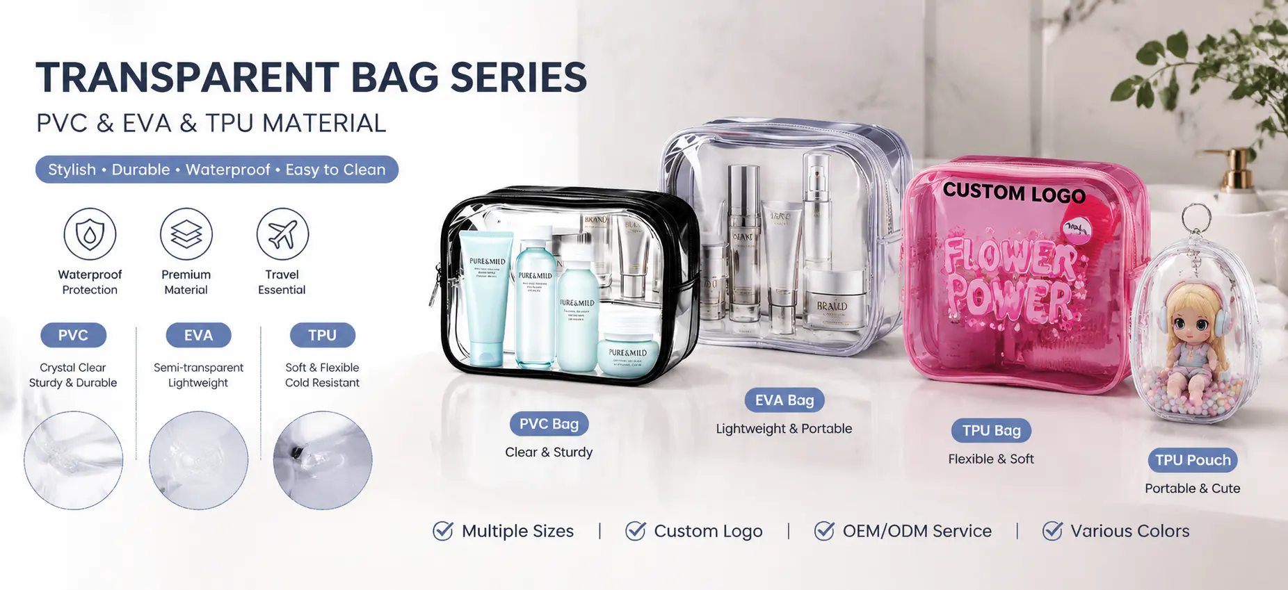Clear Makeup Bags