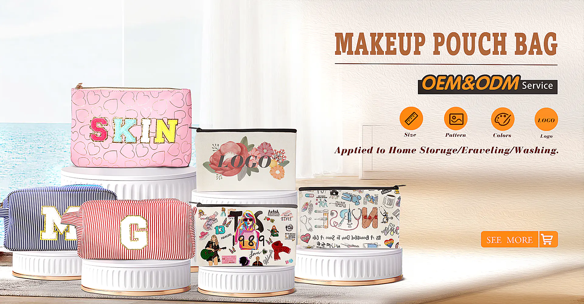 Makeup bag collection